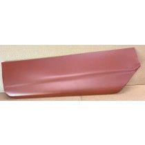 Red automotive replacement body panel.