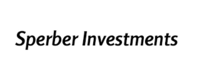 The text "Sperber Investments" in a simple black, sans-serif font on a white background.