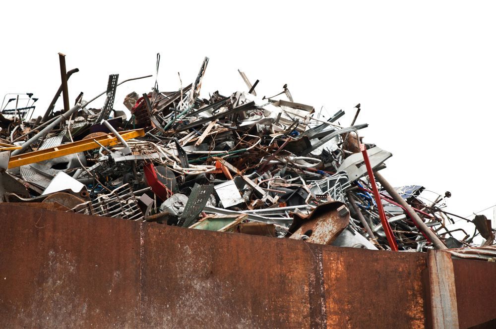 Metal Scraps on Container — Perth, WA — Rondas and Co
