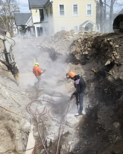 New Construction Garage Brookline Massachusetts