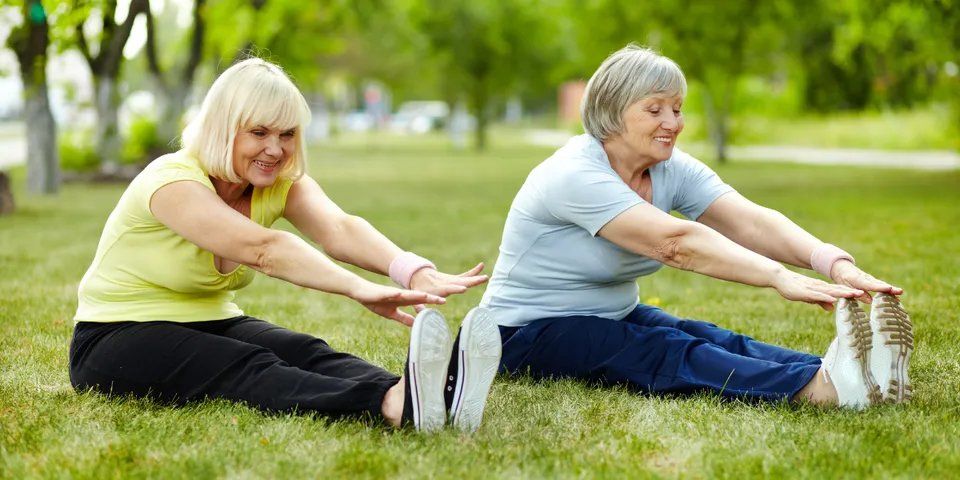 Elders Doing Their Exercise — Brooklyn, NY — Safe Haven Home Care