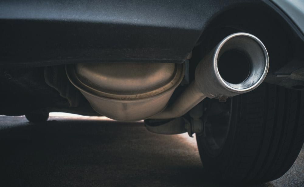 A Close Up of the Exhaust Pipe of a Ca r — K & T Ballina Mechanical In Ballina, NSW