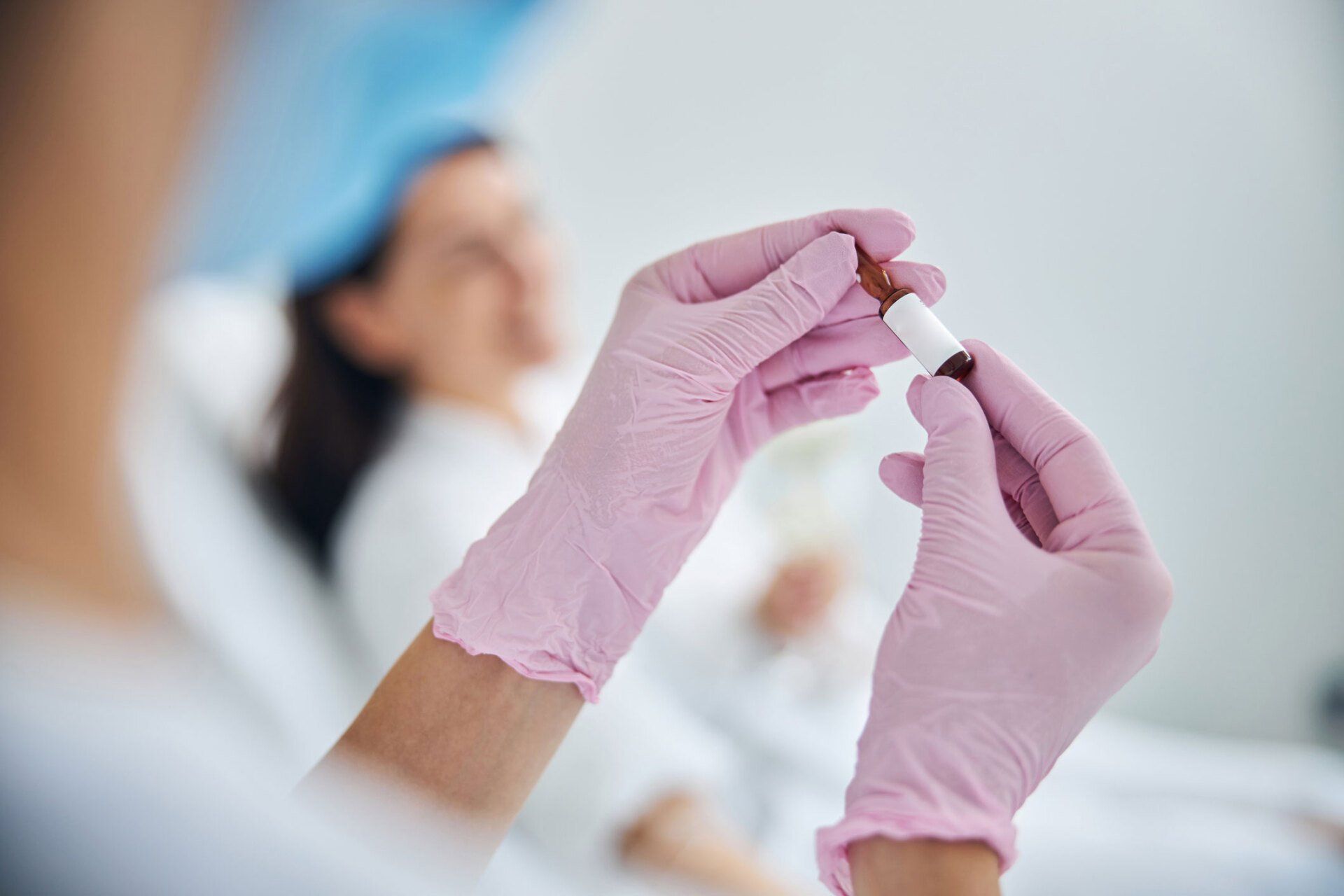 Medical Worker Wearing Sterile Gloves — Sydney, NSW — Lulu Cosmetics