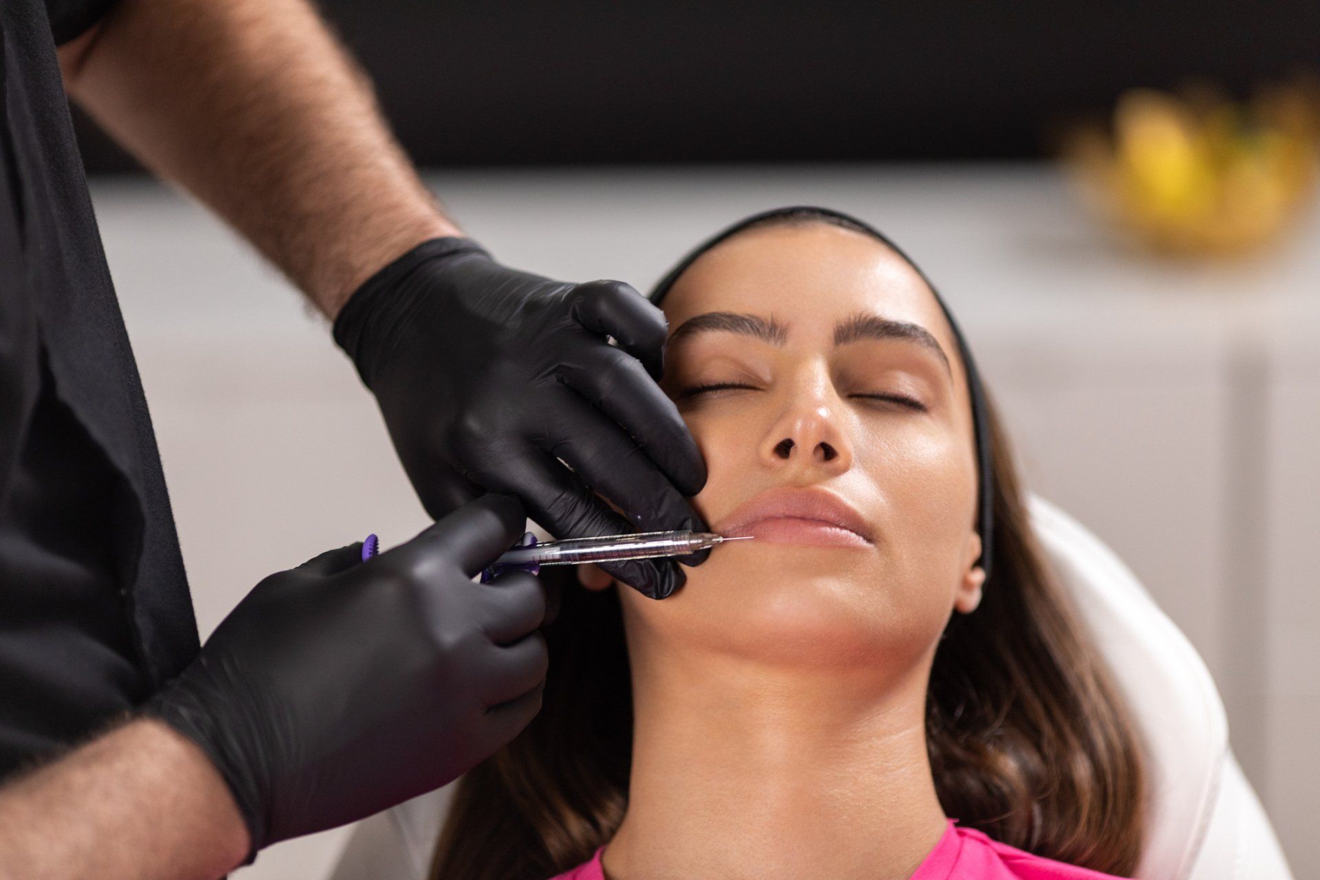 Enjoying Microdermabrasion Treatment — Sydney, NSW — Lulu Cosmetics