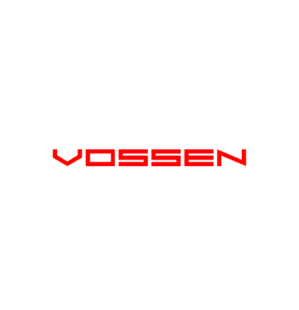 The logo for vossen is red on a white background.