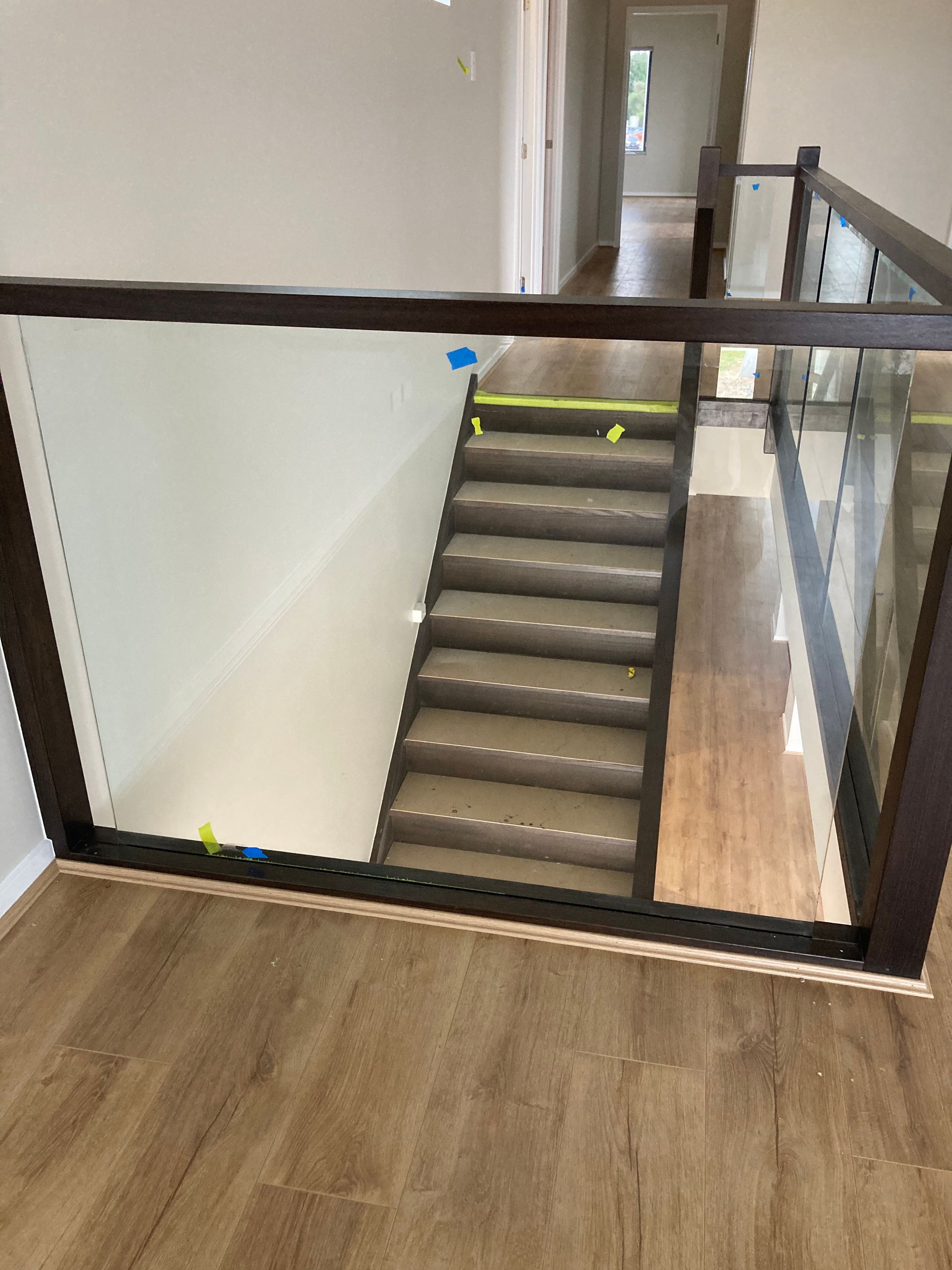 full balustrade panel with tape