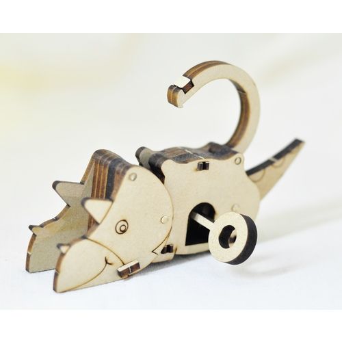 Dinosaur Warded Lock