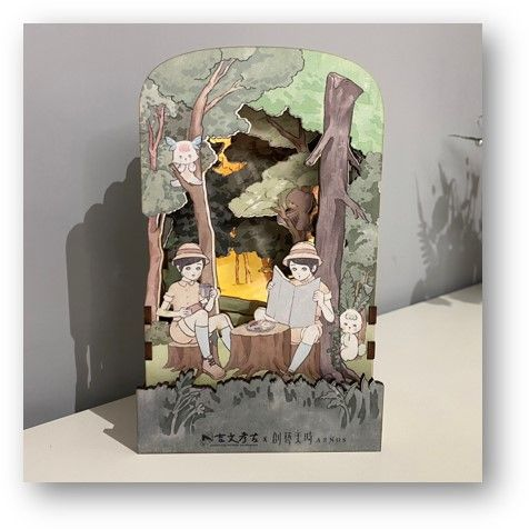 吉文考古立體畫小夜燈 Auspicious Pattern Archaeology 3D Night Light