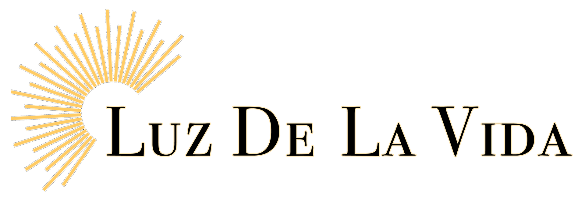 Logo met gouden zonneschijn en de tekst 