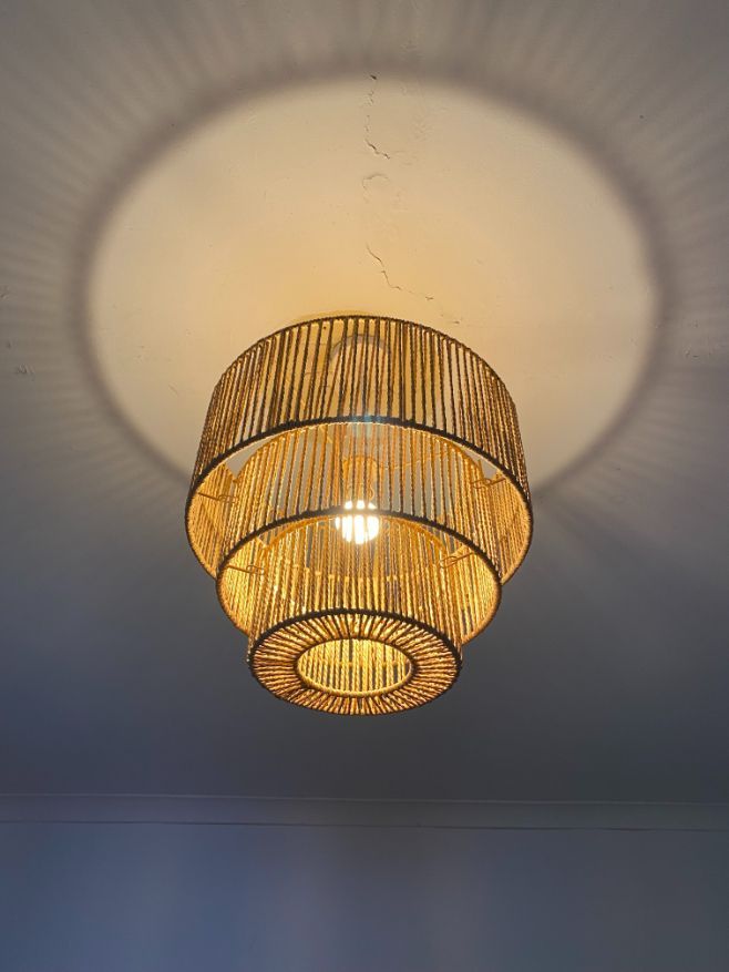 A Close Up of a Light Fixture Hanging From the Ceiling — Brightway Electrical in Alstonville, NSW