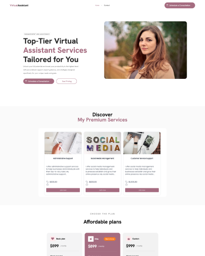 A landing page that says build a landing page that converts