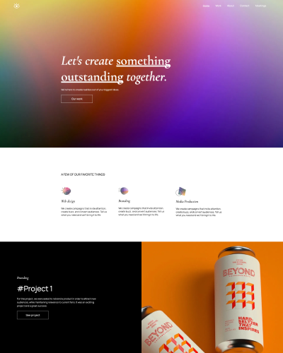 A landing page that says build a landing page that converts