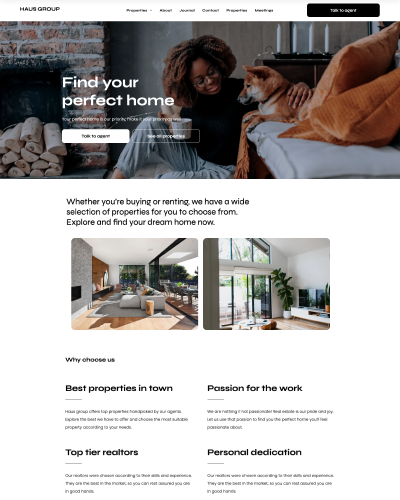 A website for a cleaning company shows a man cleaning a window.