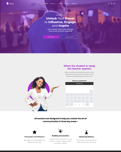 A landing page that says build a landing page that converts