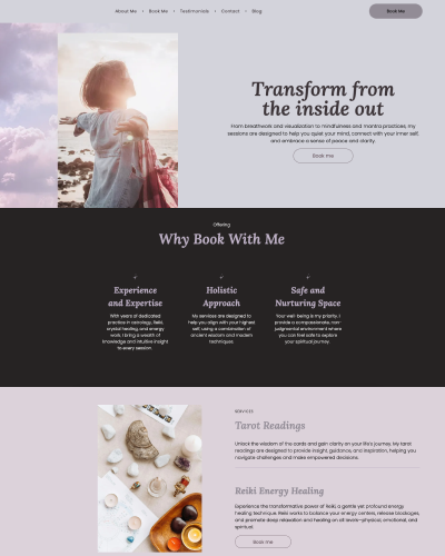 A landing page that says build a landing page that converts
