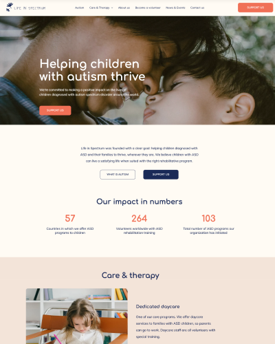 A landing page for a website that says attract convert and get found on google