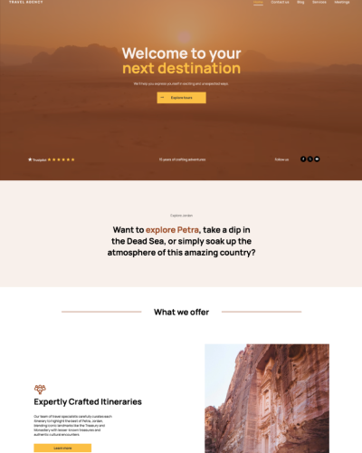 A landing page that says build a landing page that converts