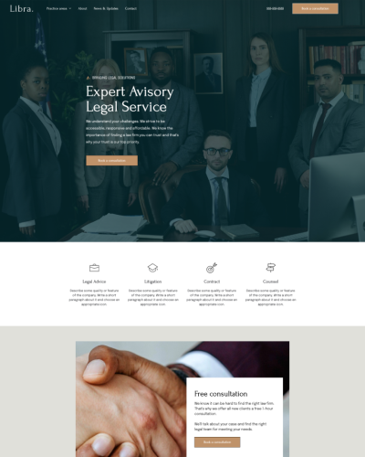 A screenshot of a website that says book like a boss