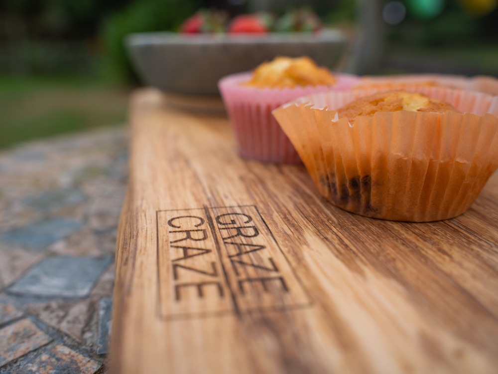 Wooden grazing board with