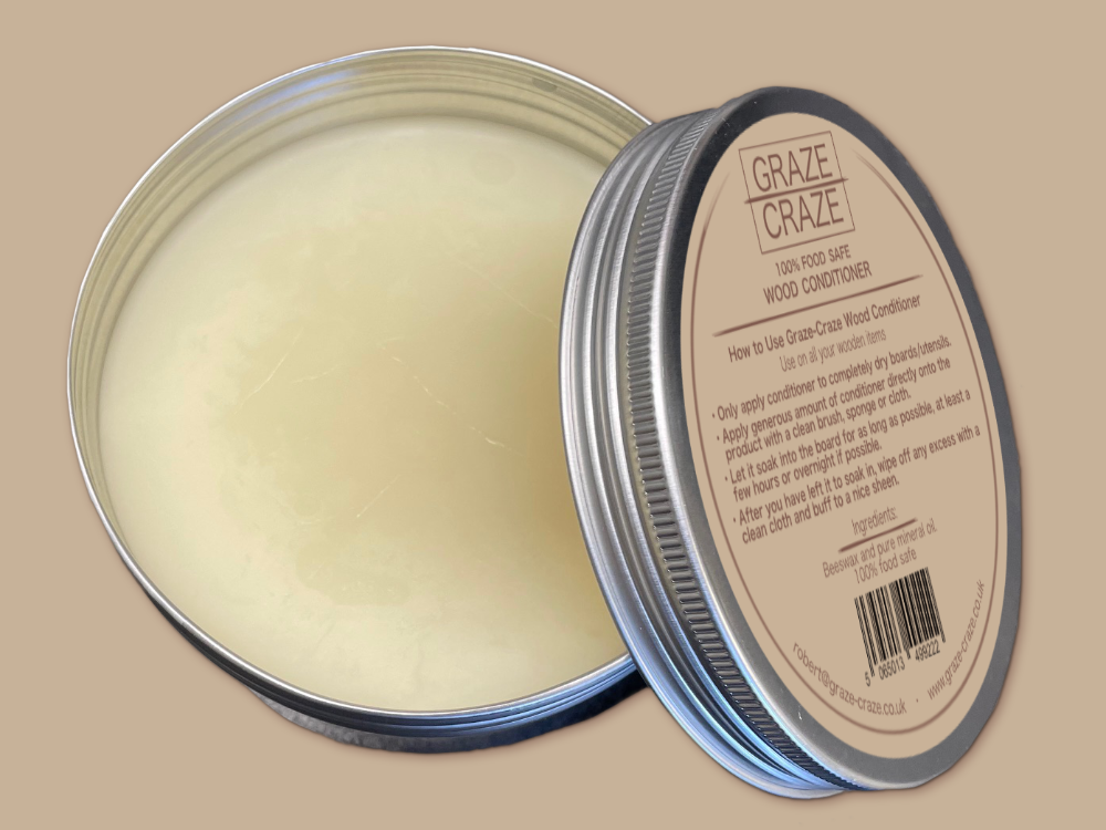Open tin of 