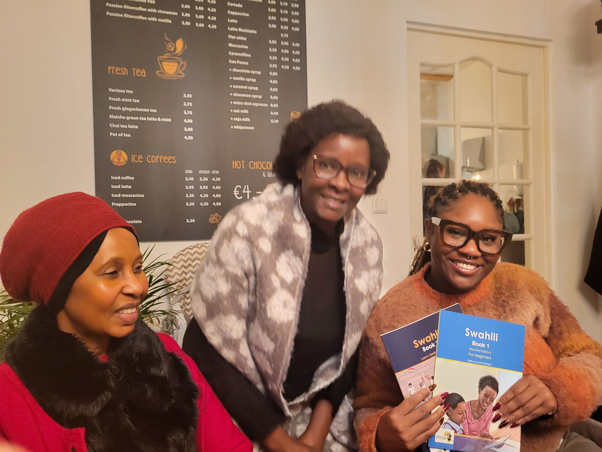 Swahili books signing.