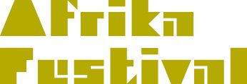 Afrika Festival logo in gold lettering.
