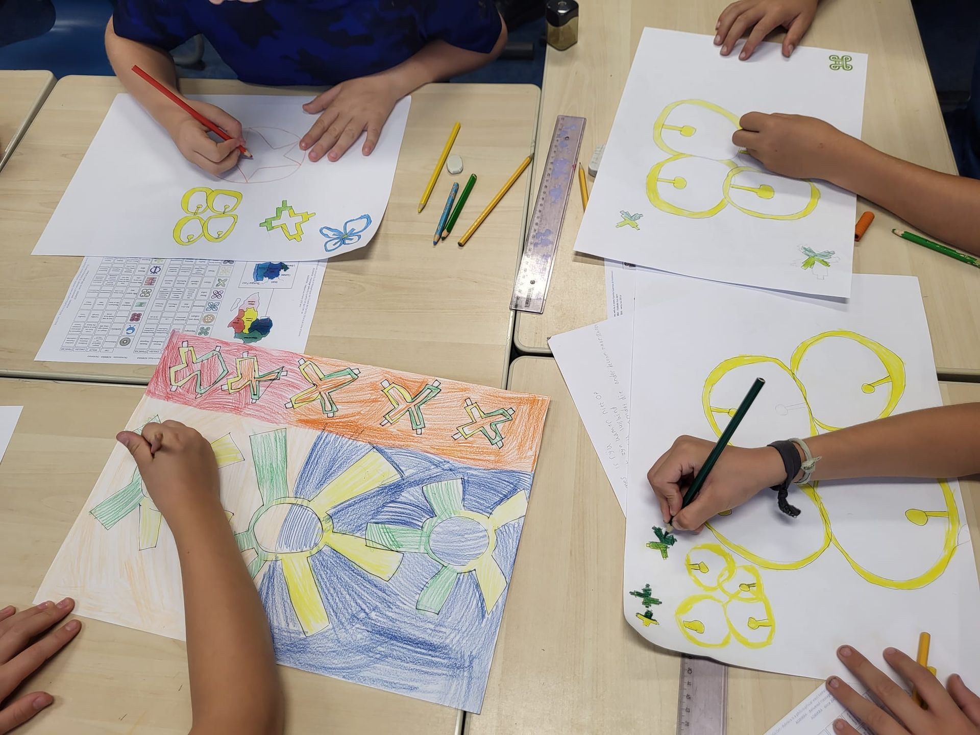Interactive drawing session.