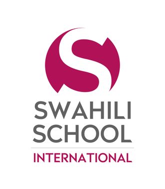 Swahili School International logo with a purple circle, a white