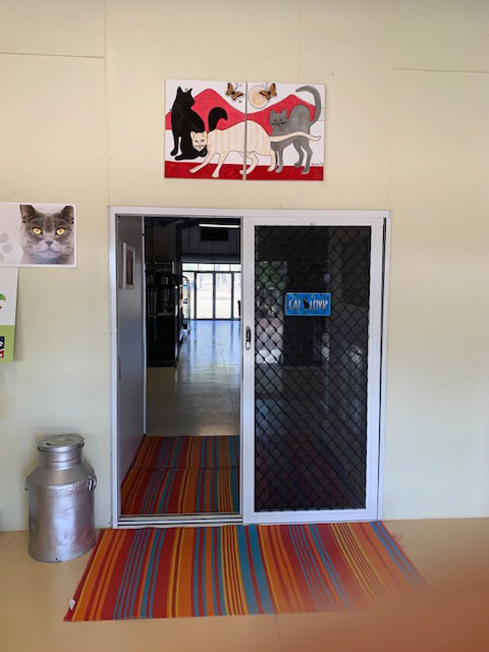 Entrance of a Cat Facility - Simply Catz Cattery in Townsville, QLD