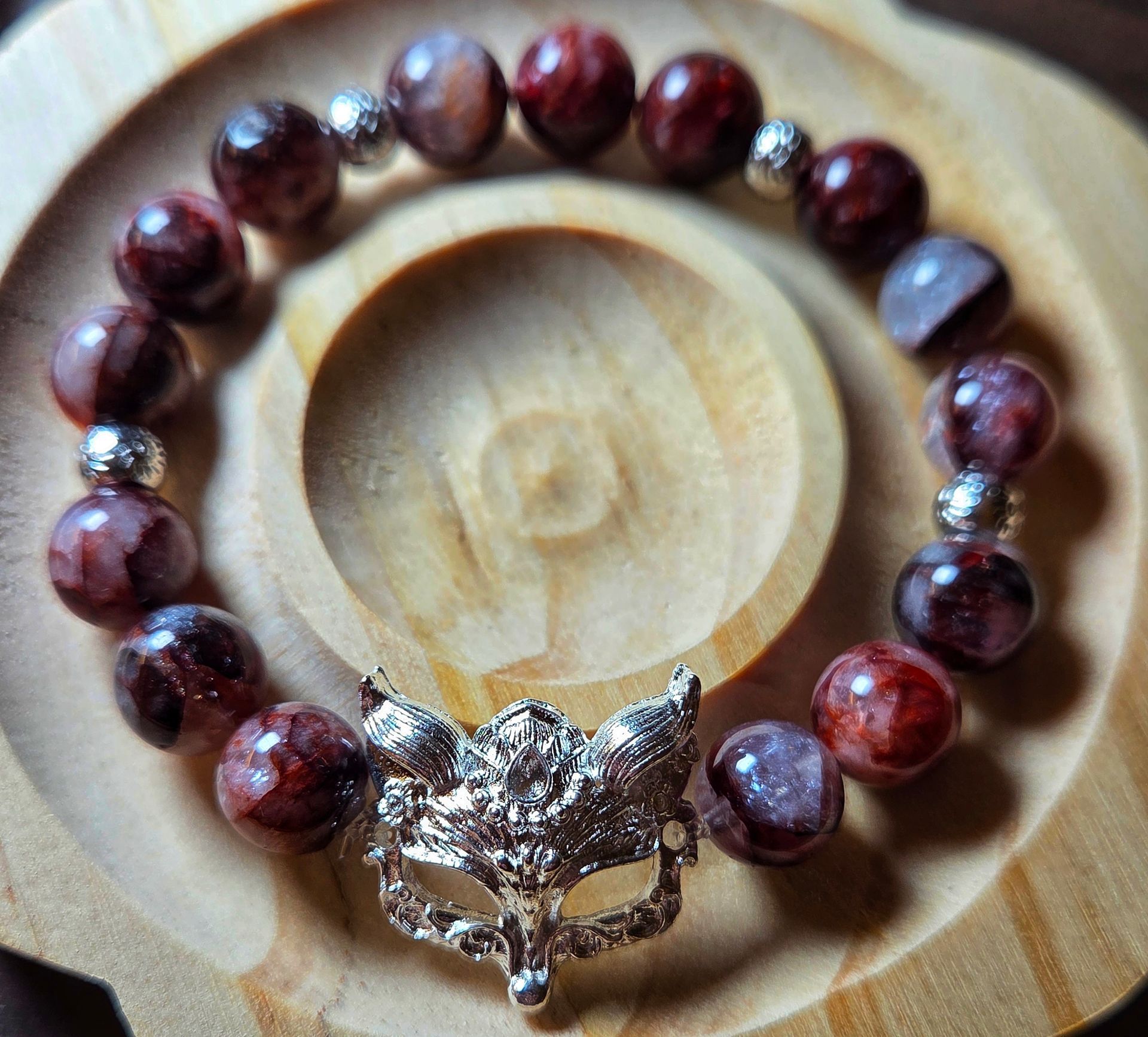 Fire Quartz with Fox Mask
