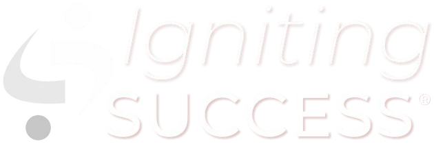 A white background with the words `` igniting success '' written on it.
