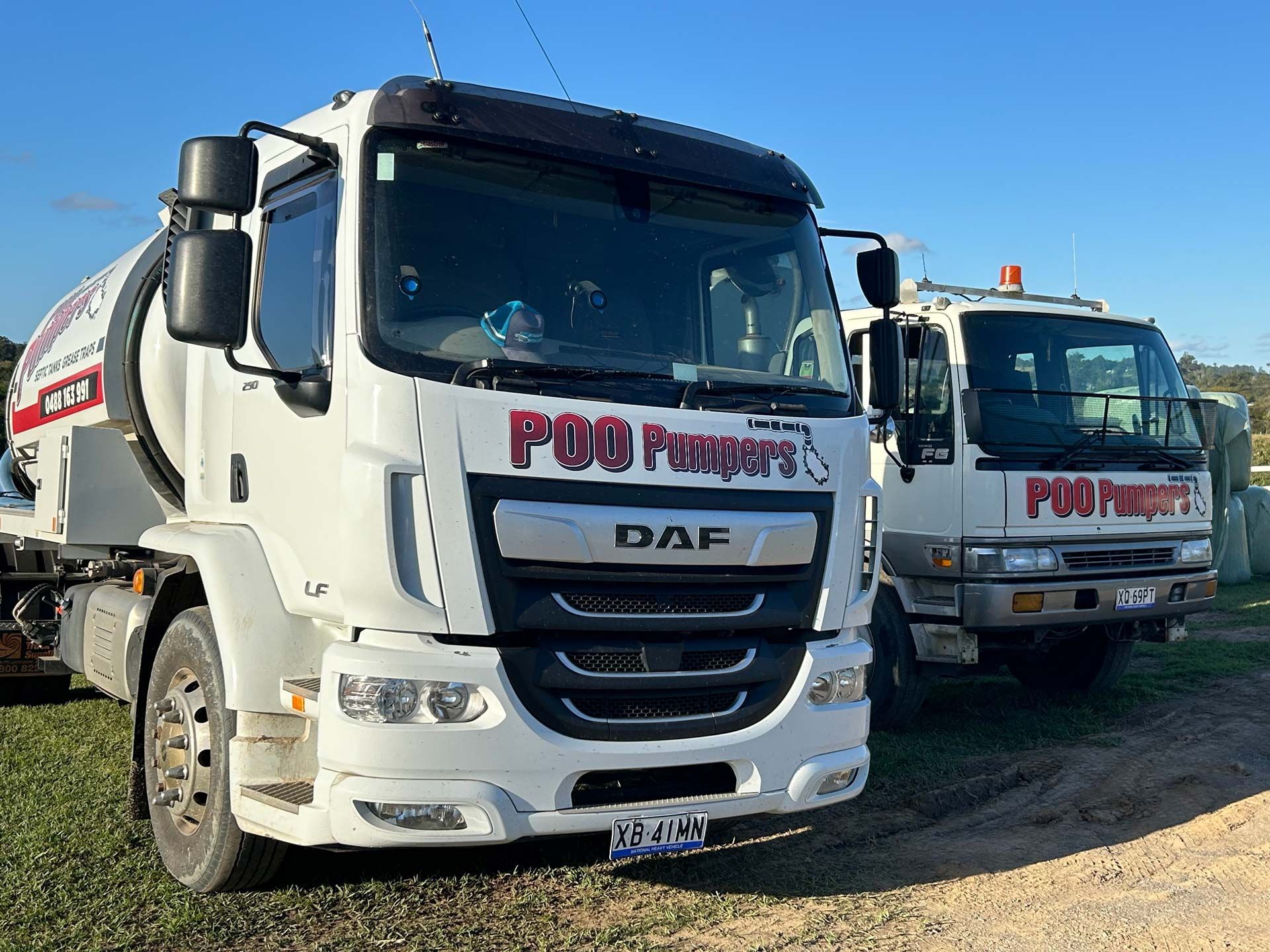 Two Poo Pumpers Truck — Gympie Poo Pumpers in Tiaro, QLD