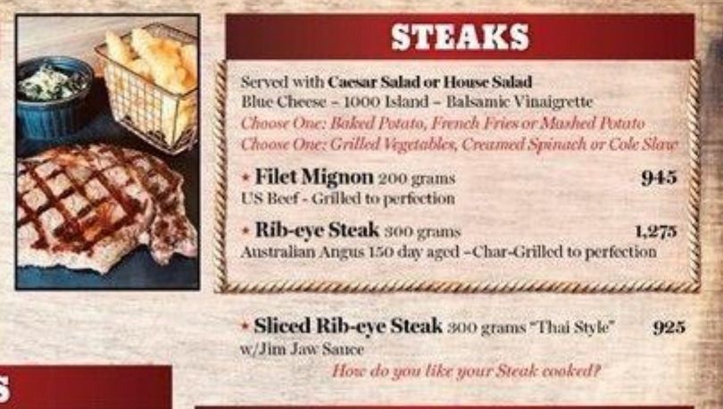 Steaks