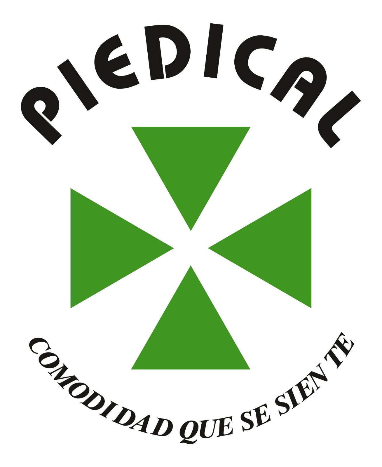 Piedical logo with green geometric cross and the motto “Comodidad que se siente.”