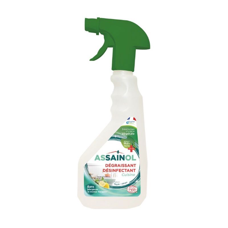法國 ASSAINOL 愛潔諾 有機乳酸廚房清潔劑 - 檸檬&百里香 500ML