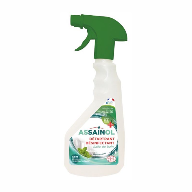 法國 ASSAINOL 愛潔諾 有機乳酸浴廁清潔劑 - 薄荷清香 500ML
