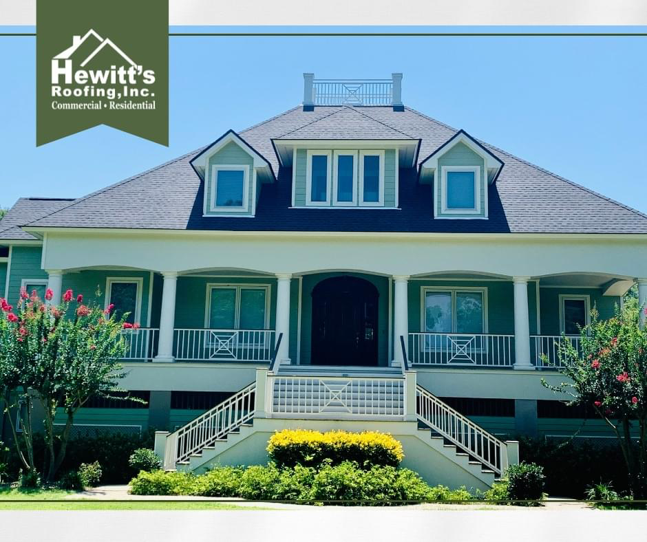 We completed this GAF roof in charcoal on this gorgeous house.