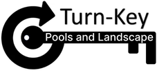 Black key with a circular arrow around its head, "Turn-Key" text to the side.