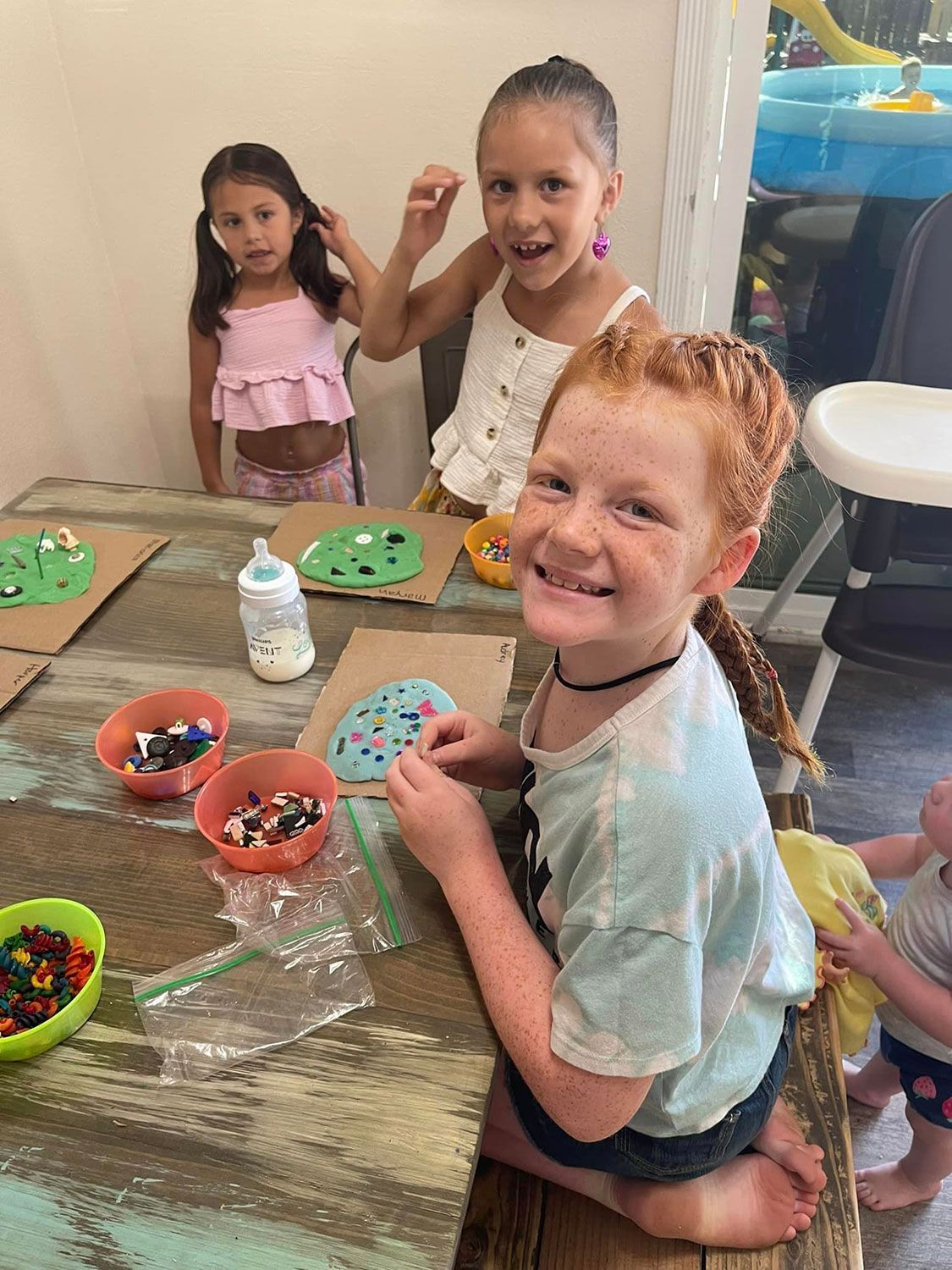 Boy and Girls are Making an Art — Oroville, CA — Angela's Family Day Care
