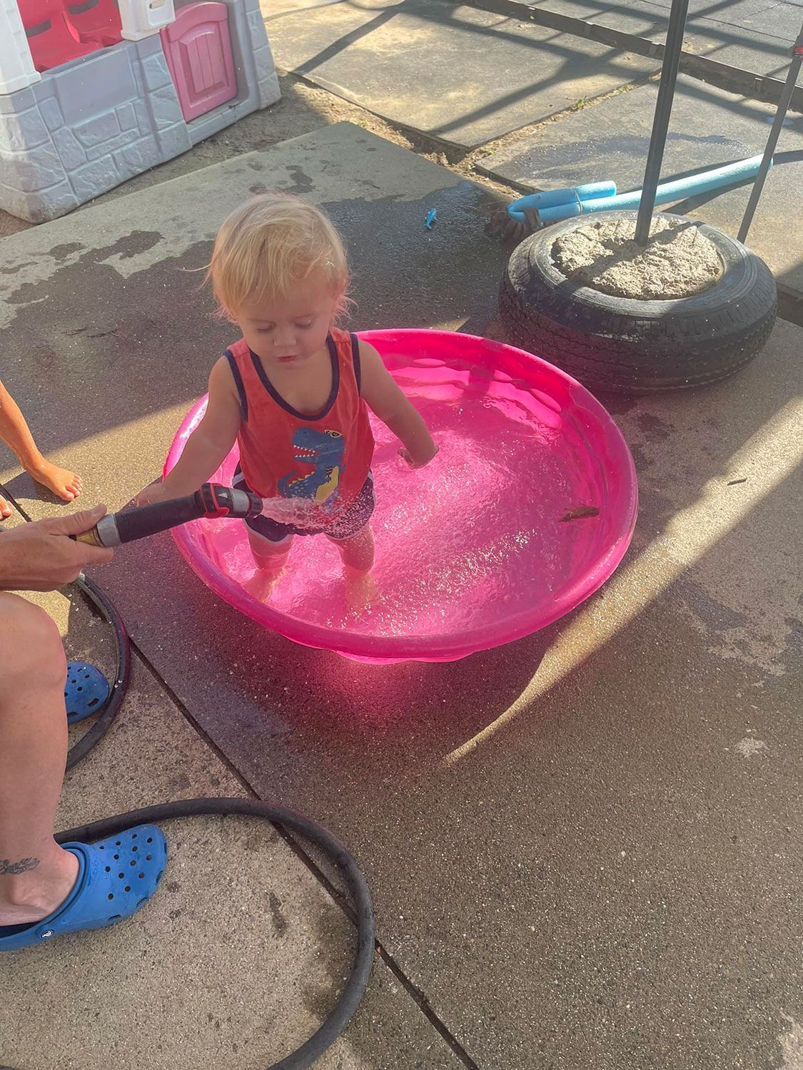 Little Boy Taking a Bath — Oroville, CA — Angela's Family Day Care