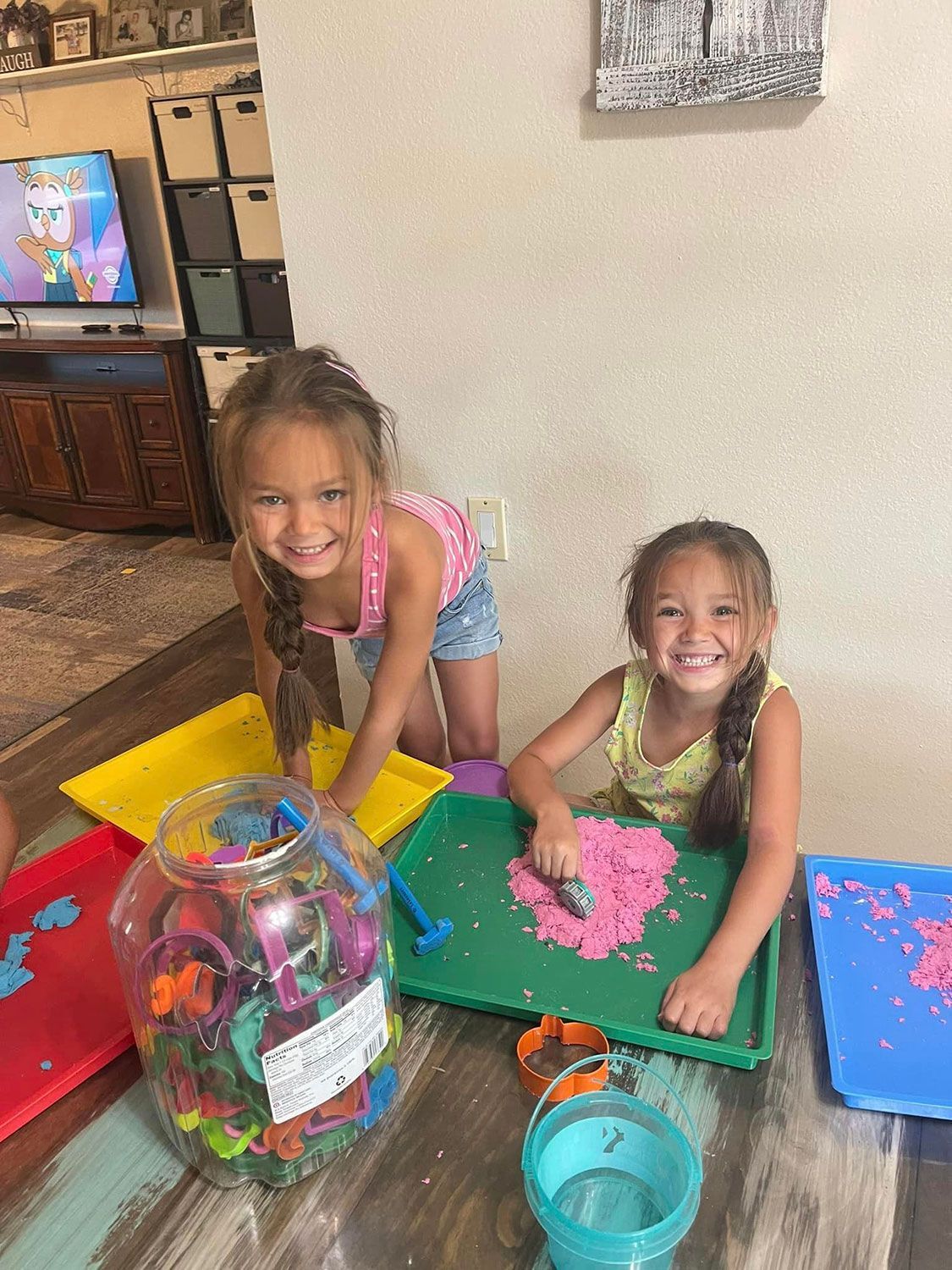 Girls Playing Clay  — Oroville, CA — Angela's Family Day Care