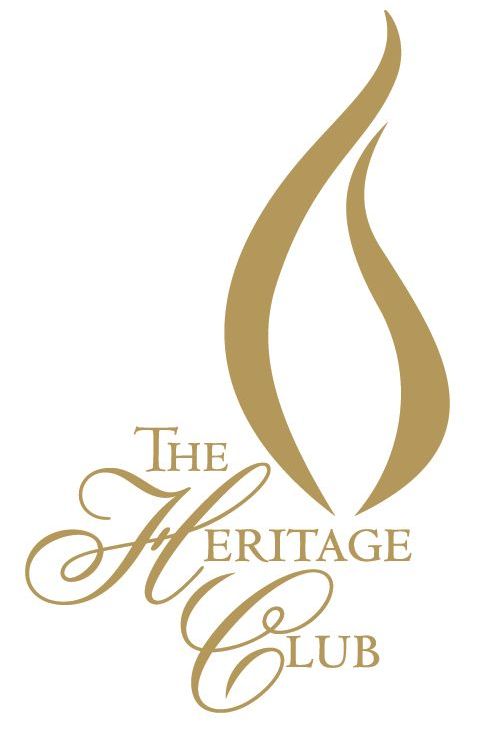 A logo for the heritage club with a flame