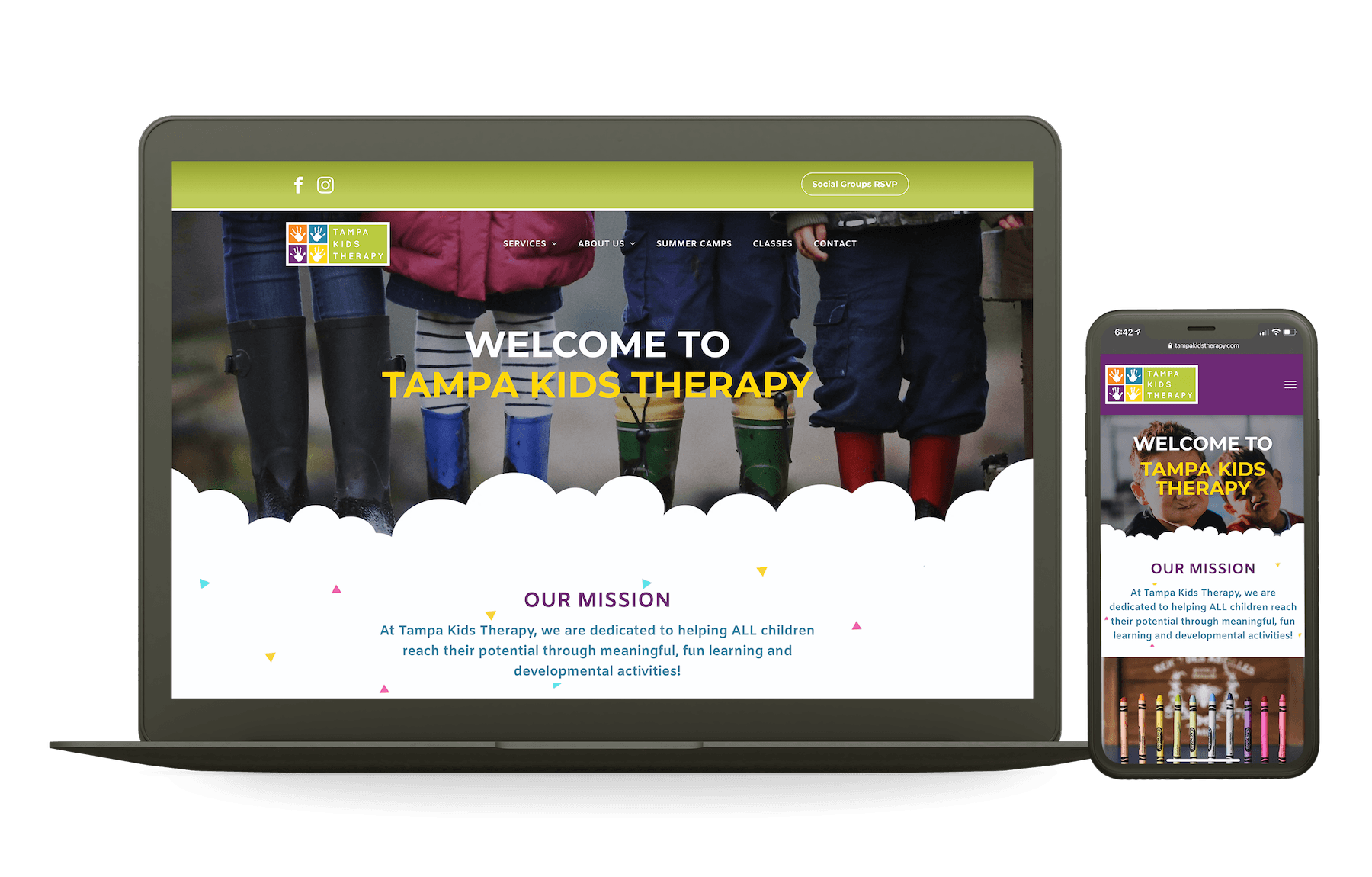 Right Brane Design and Tampa Kids Therapy