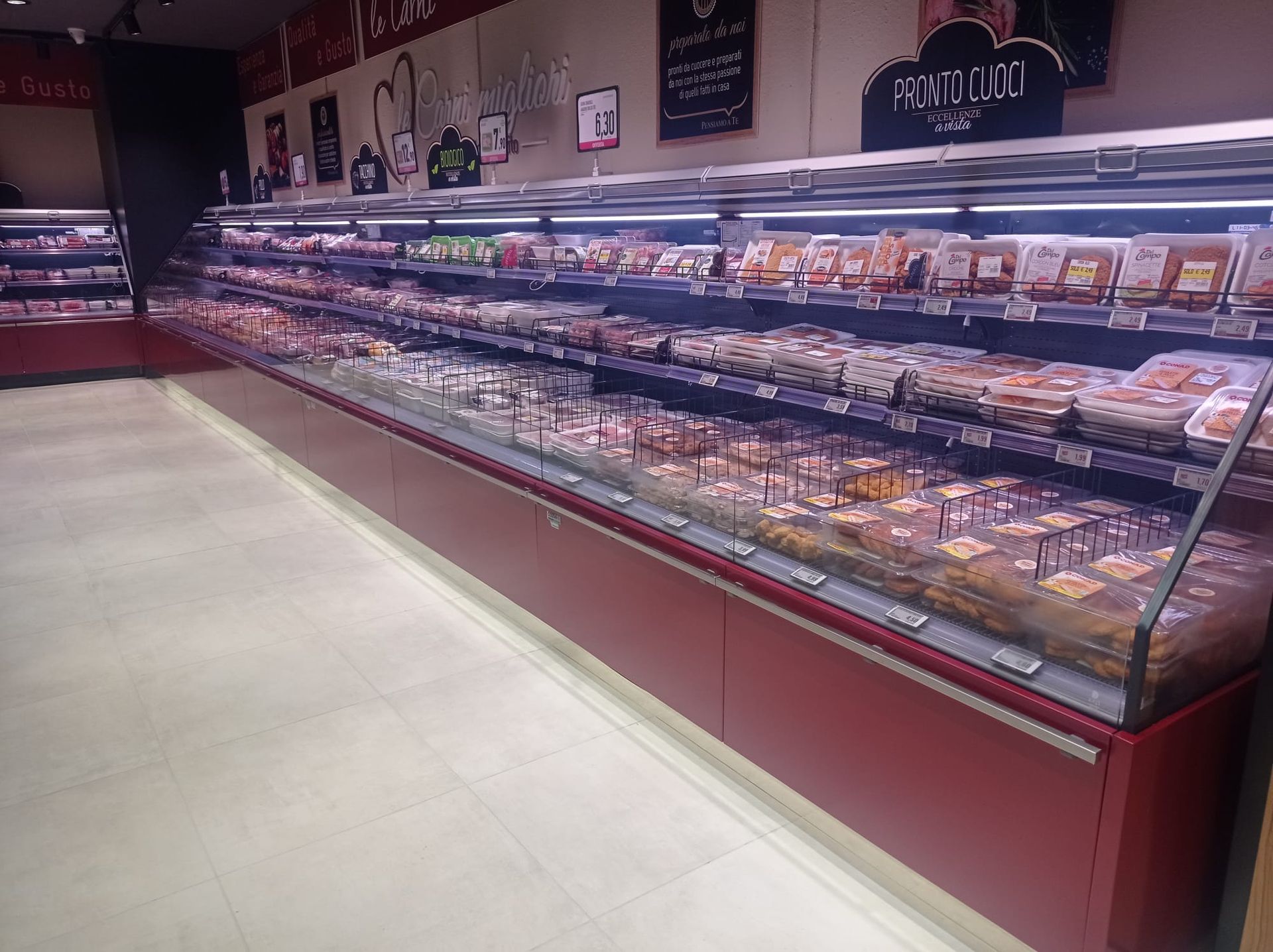banco carni refrigerato