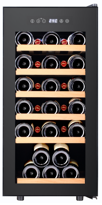 cantina refrigerata per vini colore nero