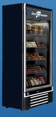 vetrina refrigerata per gelateria