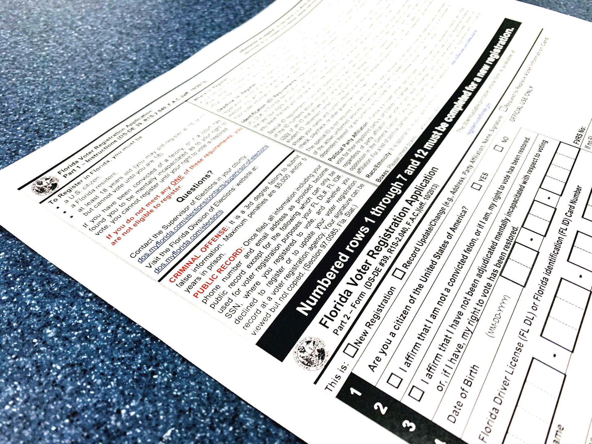 In Person Voter Registration