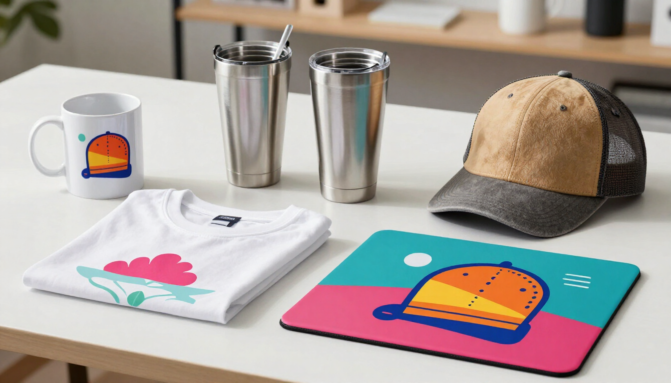 Sublimación personalizada en tazas, termos y camisetas