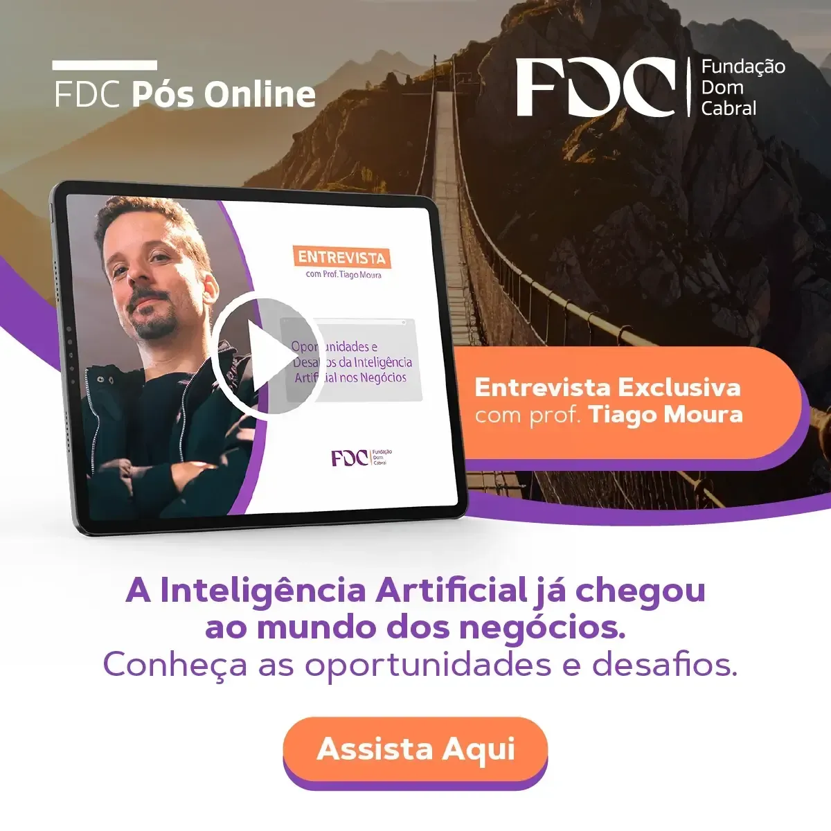 Advertisement: Interview with Tiago Moura about Artificial Intelligence in business.