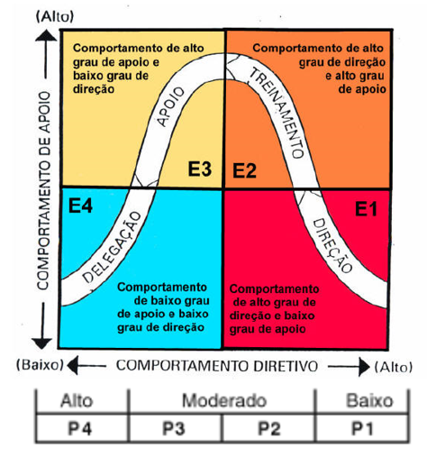 mapa de liderança situacional